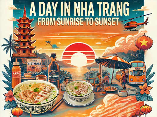 A day in nha trang from sunrise to sunset with a bowl of bun quay