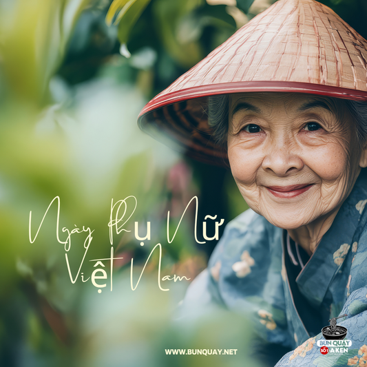an eldery women wearing a vietnamese cone hat